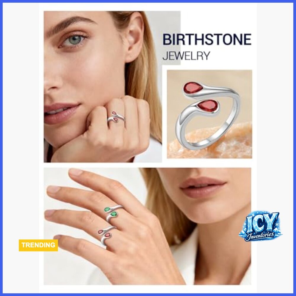 Sterling Silver Adjustable Statement Ring With Du… - image 3